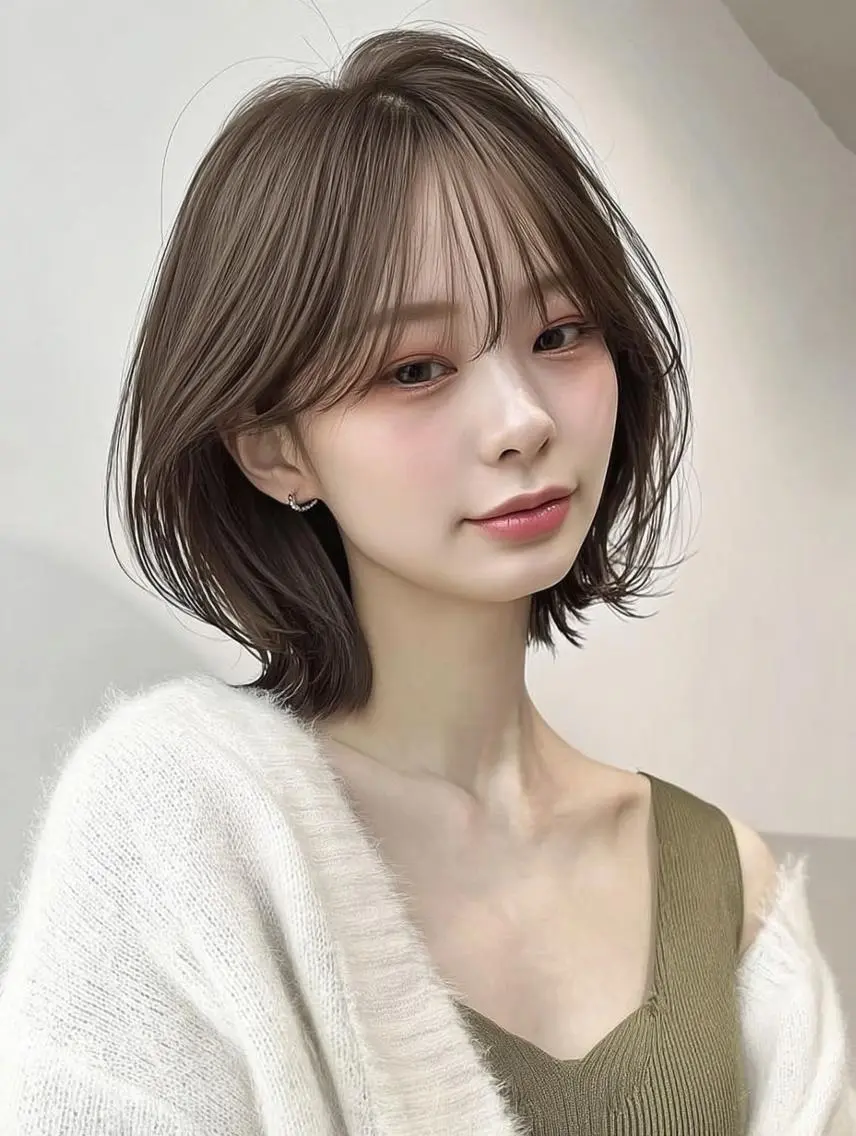 ミディアム カラー ブリーチ ダブルカラー 髪質改善 縮毛矯正 トリートメント カット ヘアカラー レイヤーカット✨ 福井雄登のヘアスタイル