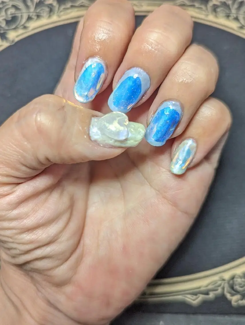 ネイル 氷ネイル・うるうるネイル ✨ameru✨ nailsalonのネイルデザイン