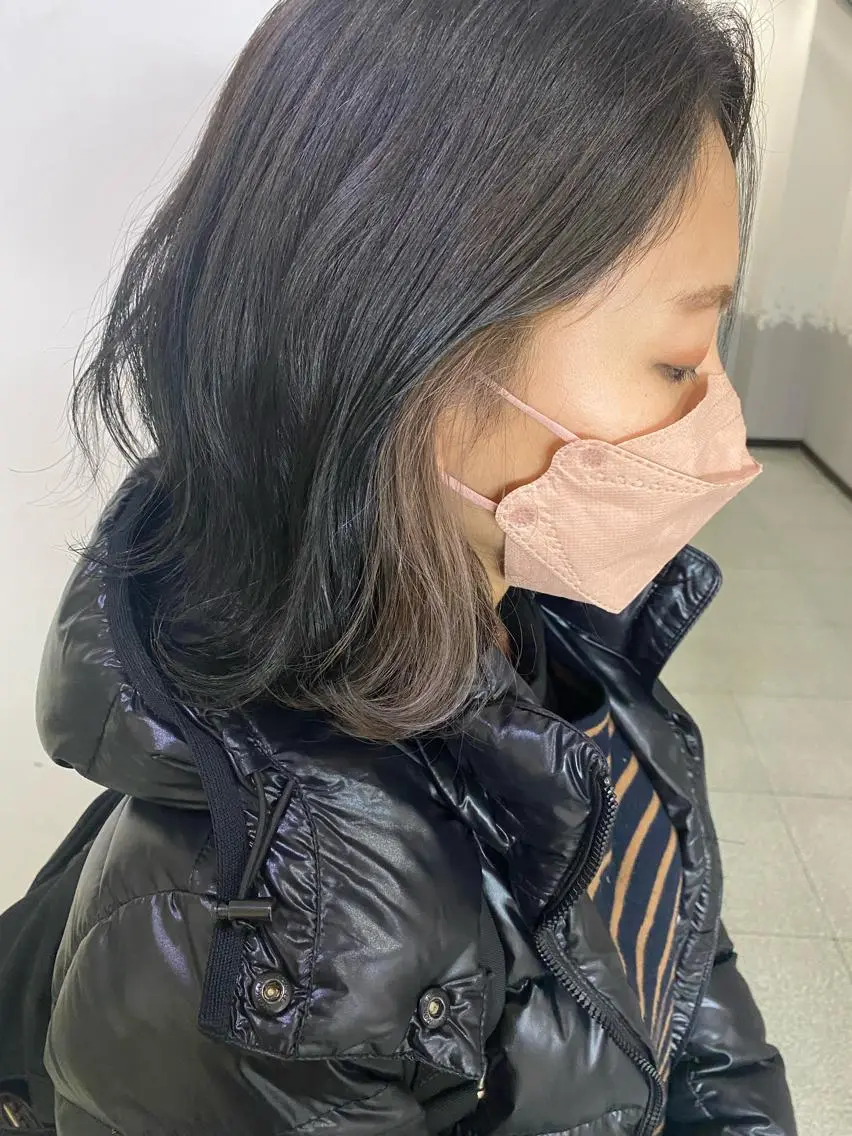 ミディアム カラー 清村 和音のヘアスタイル
