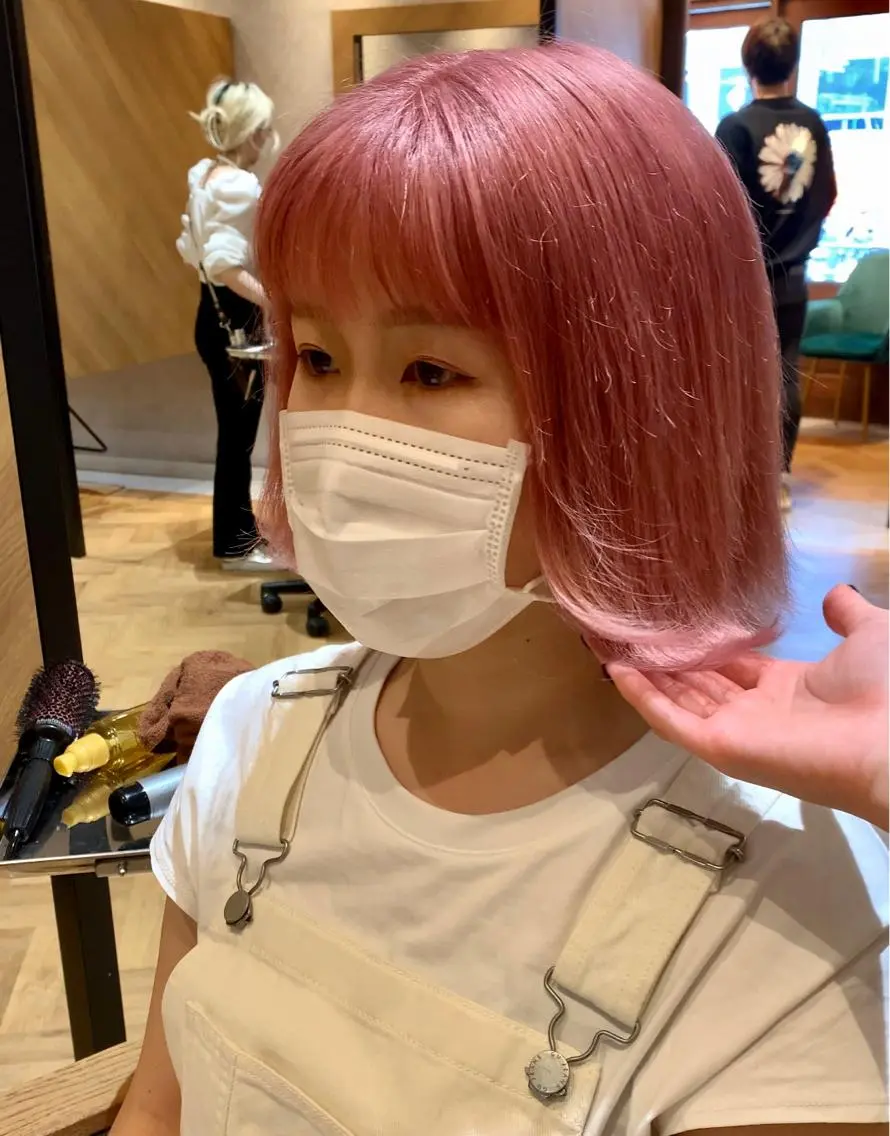 ショート カラー ブリーチ ヘアカラー 大阪韓国ヘア 🦋RINKAのヘアスタイル