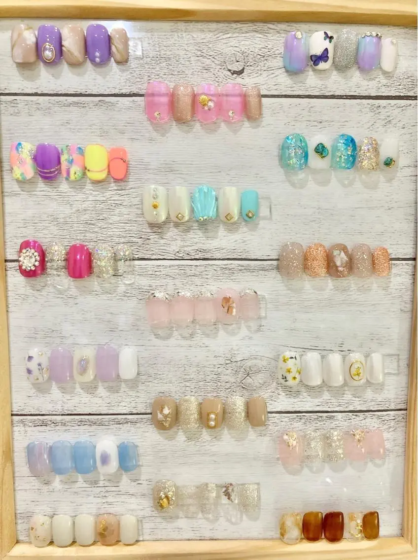 ネイル ジェルネイル 韓国ネイル パラジェル 夏ネイル ハンドネイル Nail&eye Belire 新宿のネイルデザイン
