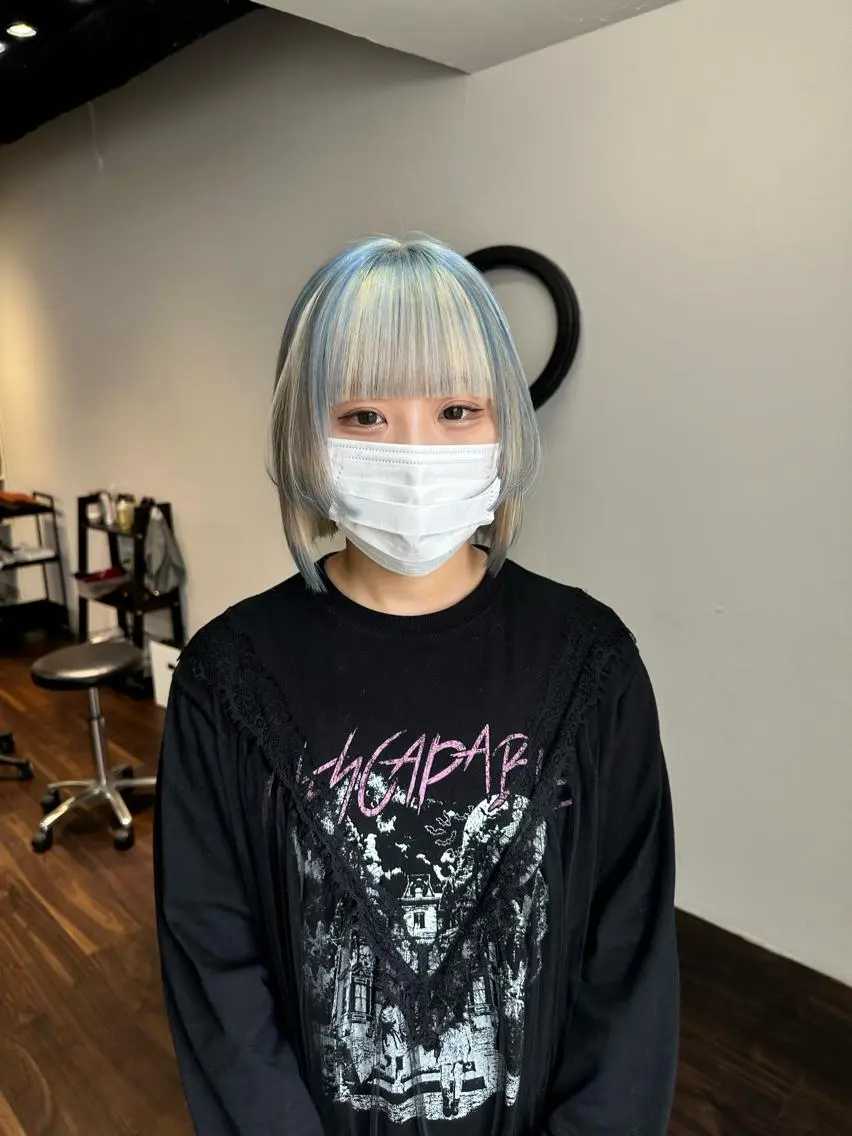 ミディアム カラー アディクシーカラー ブリーチ ケアブリーチ デザインカラー ハイトーンカラー ワンホンヘア/ レイヤー/Kaitoのヘアスタイル