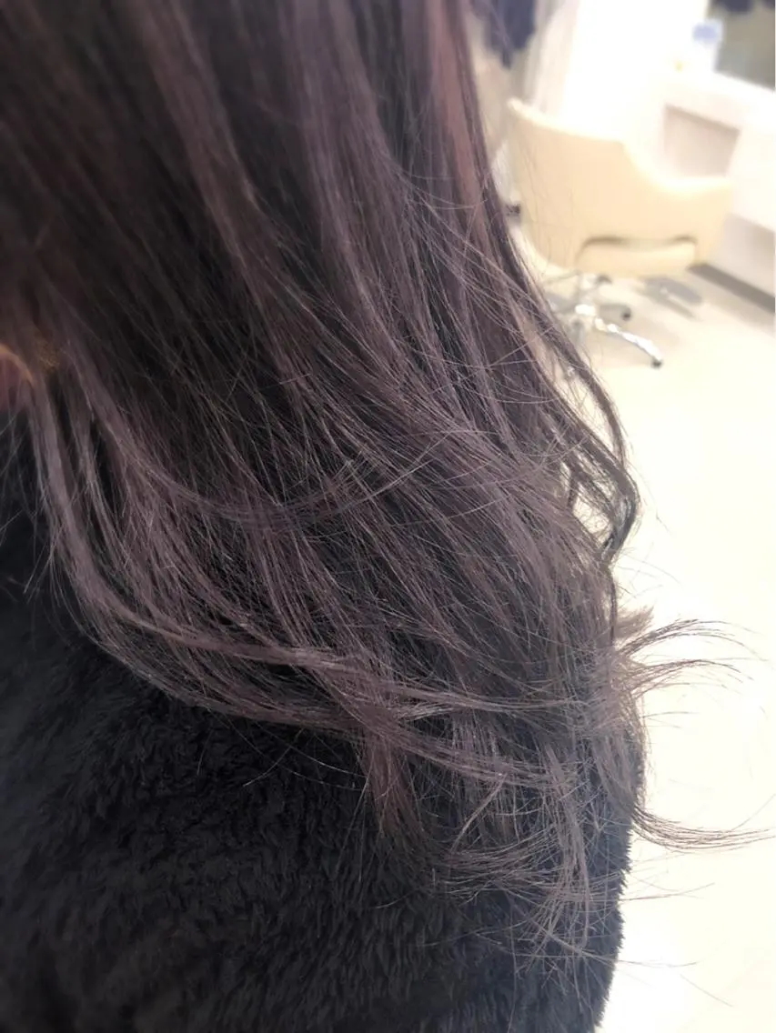カラー ピンクカラー ピンクパープル 野々山 直貴のヘアスタイル