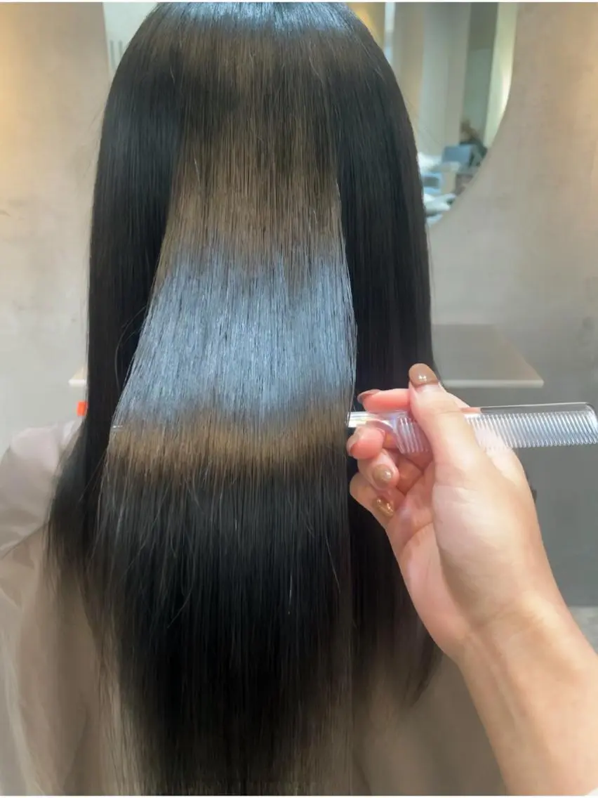 セミロング 縮毛矯正 トリートメント YUKI / レイヤーカット🤍のヘアスタイル