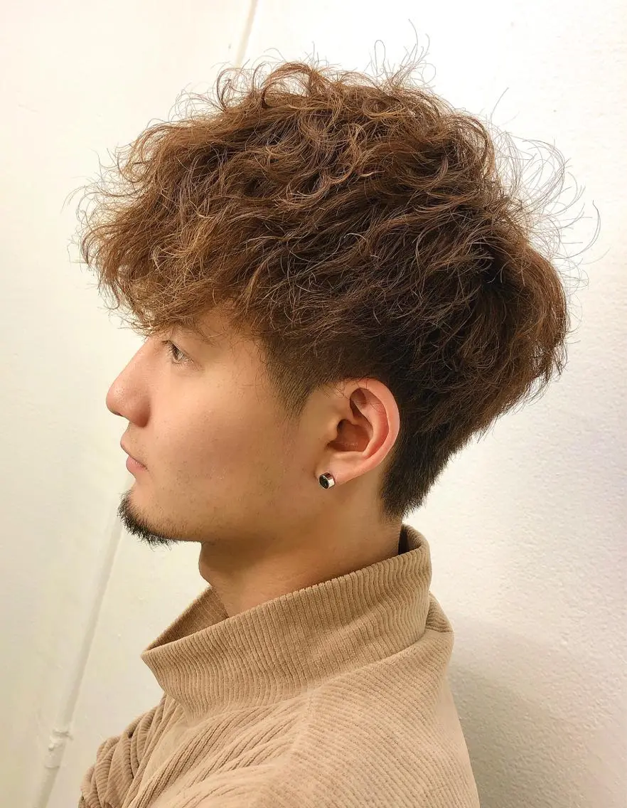 ショート カラー パーマ ヘアアレンジ メンズ マツエク・マツパ メンズ似合わせ🪞 kotoriのヘアスタイル
