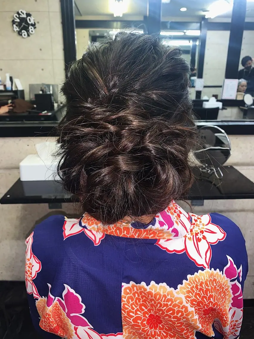 ロング 卒業式のヘアスタイル 京都最安価エクステ muuka🦋のヘアスタイル
