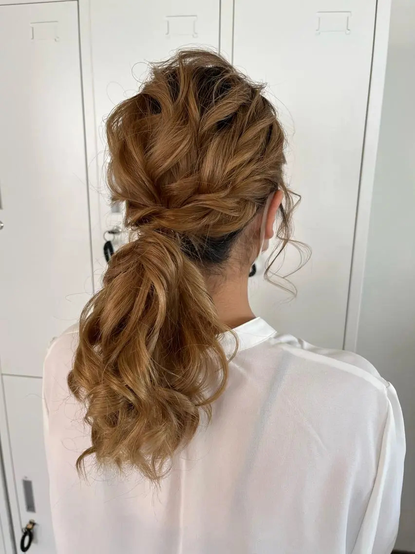 ロング ヘアアレンジ Emma ecole /栄/RIOのヘアスタイル