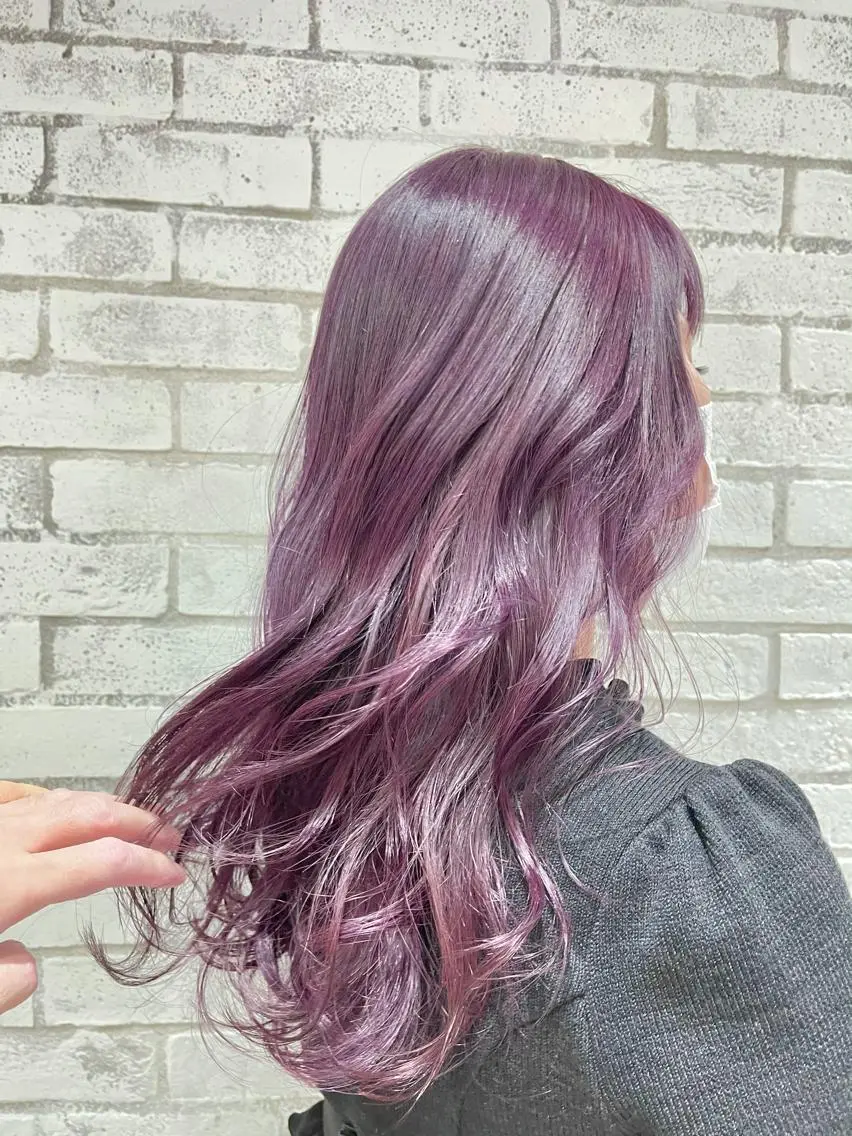 ロング カラー パーマ ヘアアレンジ アディクシーカラー ブリーチ ケアブリーチ 透明感カラー ピンクカラー ヘアカラー トリートメント 縮毛矯正/美髪 髪質改善/石田幸輔のヘアスタイル
