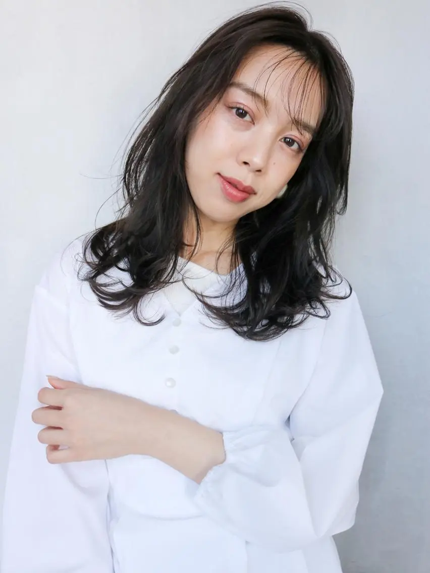 ロング カラー パーマ ヘアアレンジ レイヤーカット ITbyALBUM 中野店のヘアスタイル