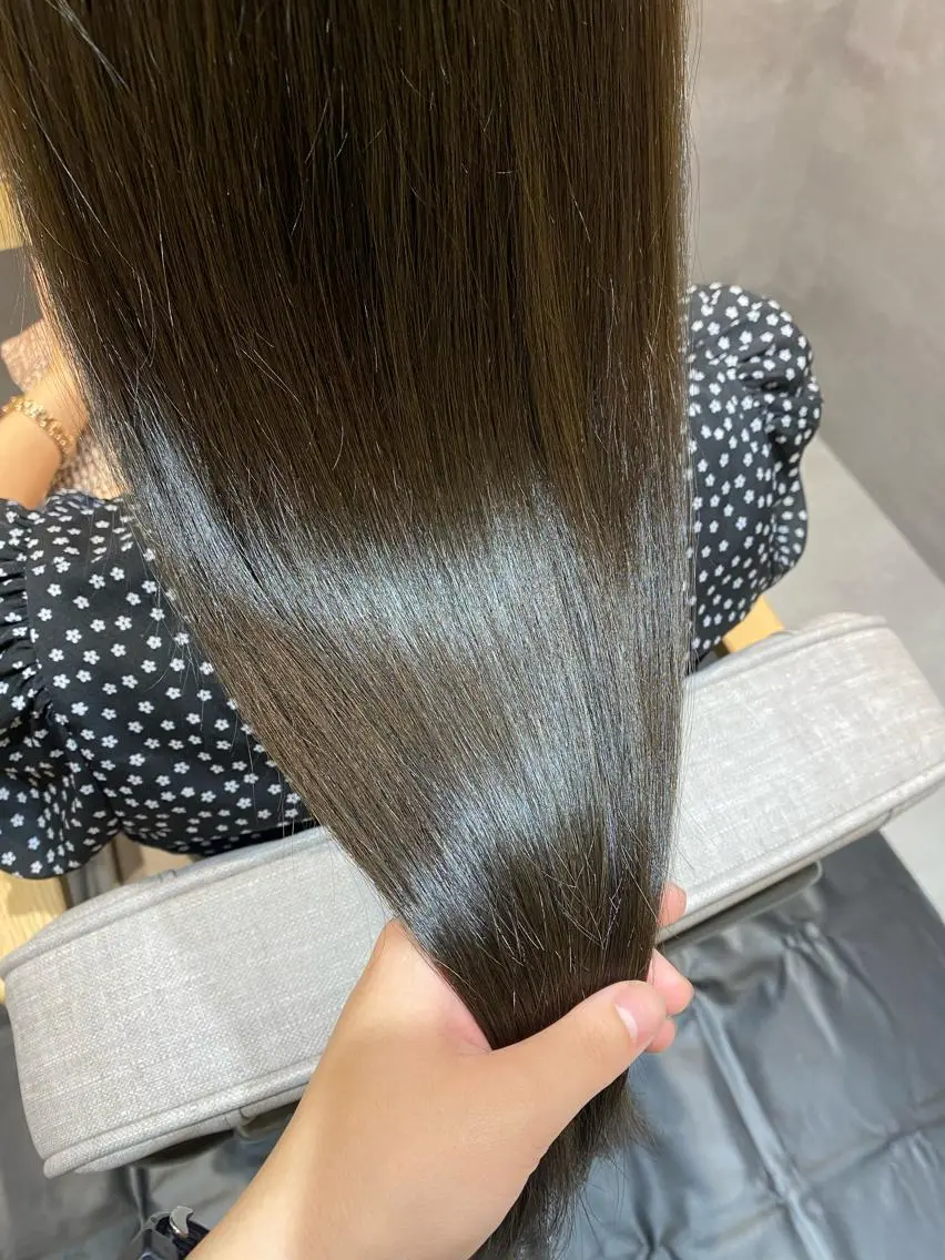ロング カラー カット ヘアカラー やまぐち あやみのヘアスタイル