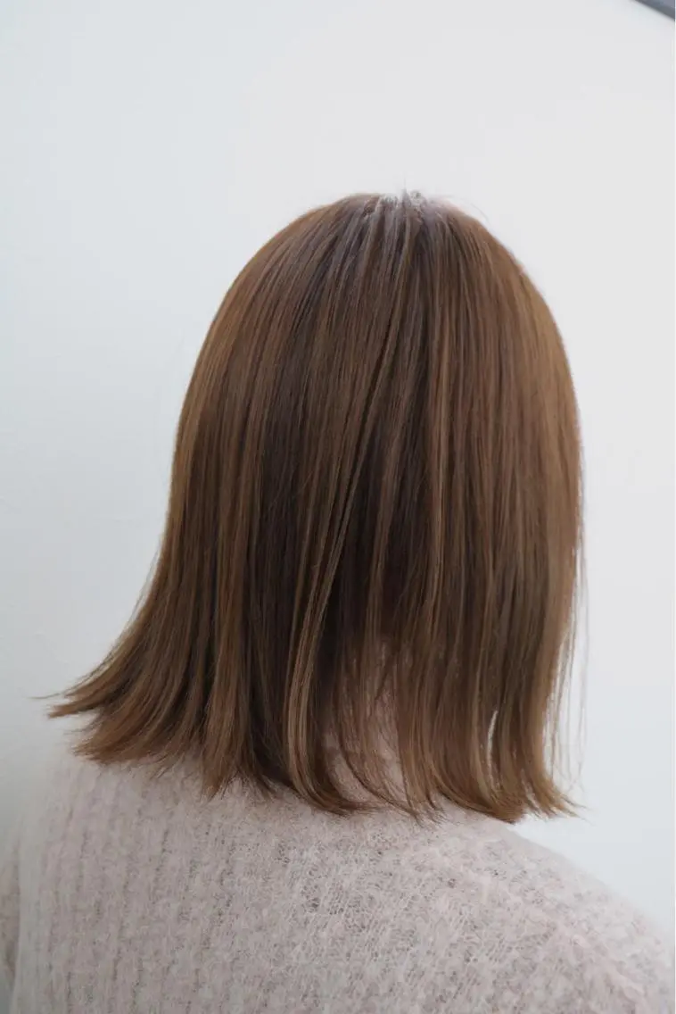 ミディアム カラー soins de MaLilyのヘアスタイル