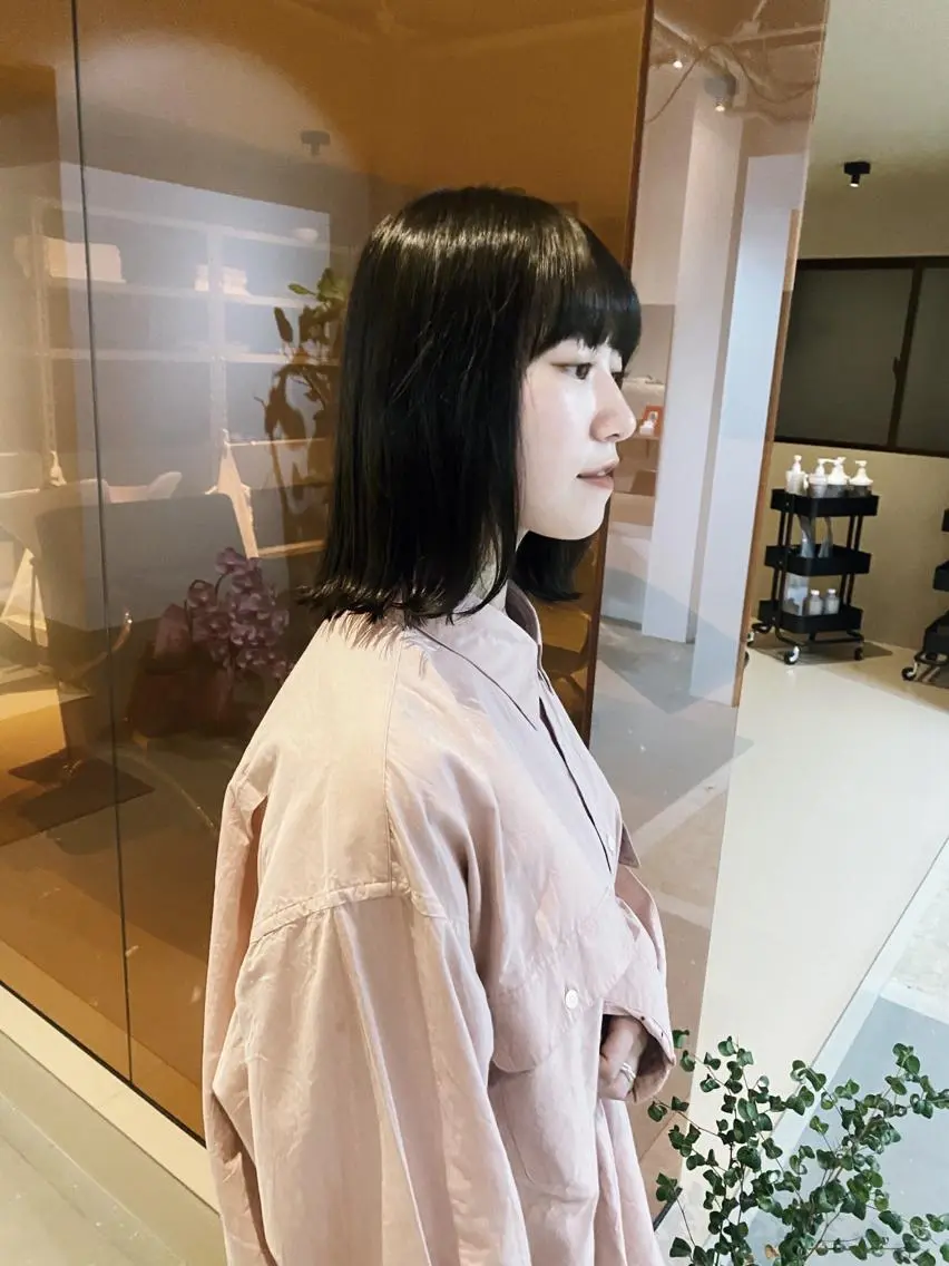 ショート カラー アッシュ イルミナカラー ボブ/くびれショート モデル募集中cocoのヘアスタイル