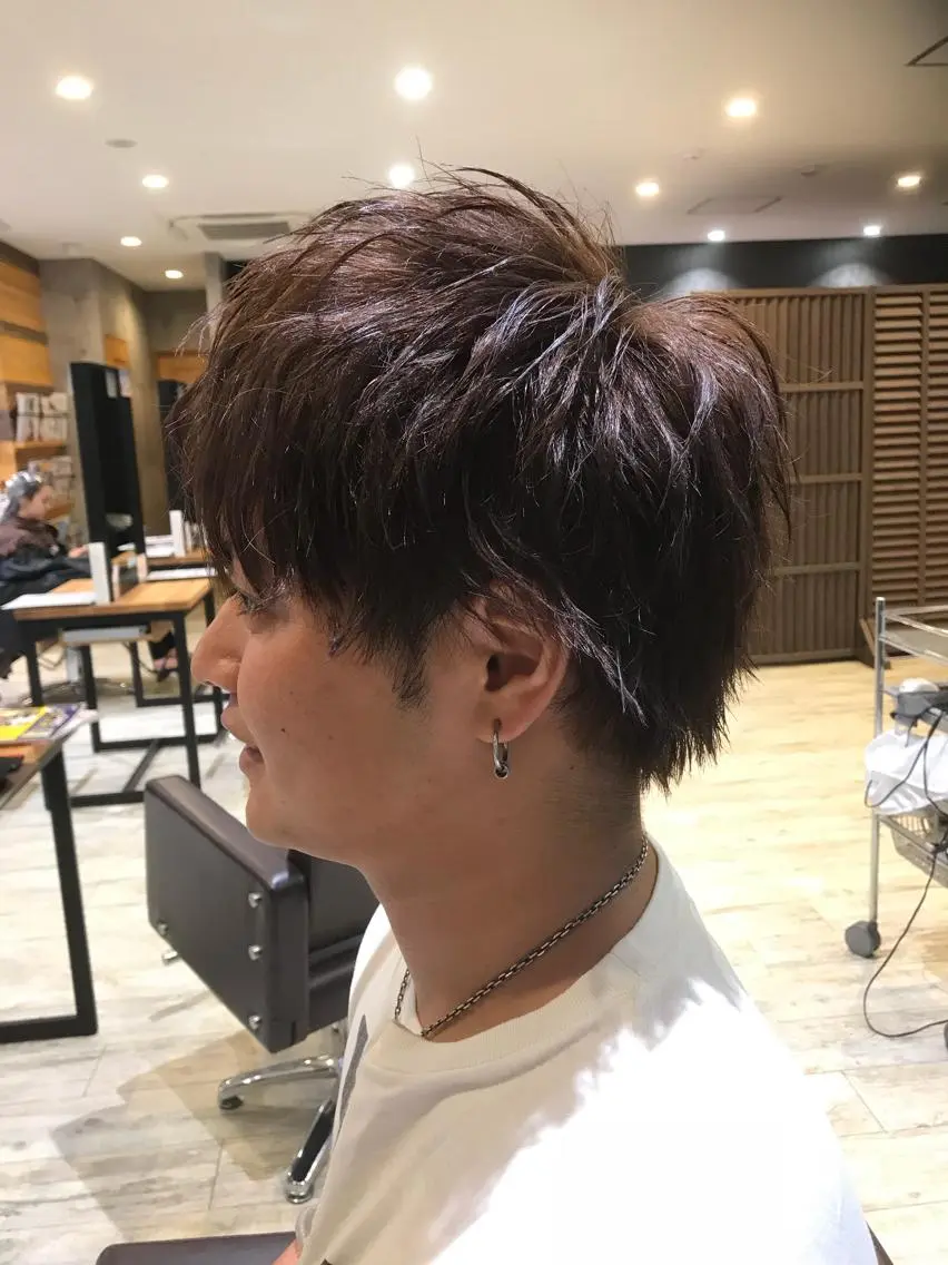 ミディアム カラー パーマ ヘアアレンジ メンズ キッズ ネイル マツエク・マツパ EnBlesS西宮 マンツーマン神道有基のヘアスタイル