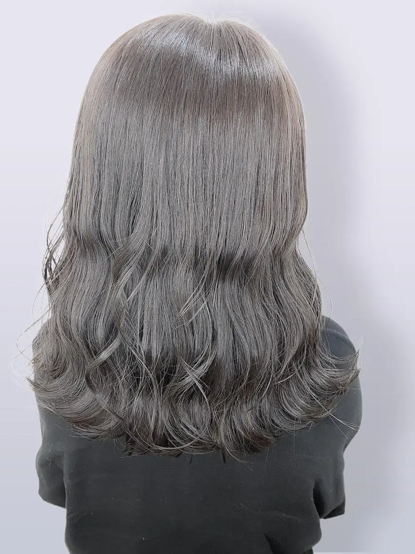 ロング カラー 髪質改善 カット ヘアカラー トリートメント グレージュ×レイヤー 藤生 和宏のヘアスタイル