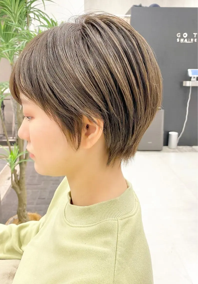 ショート カラー ショートヘア カット 似合わせ専門美容師 なかじまのヘアスタイル