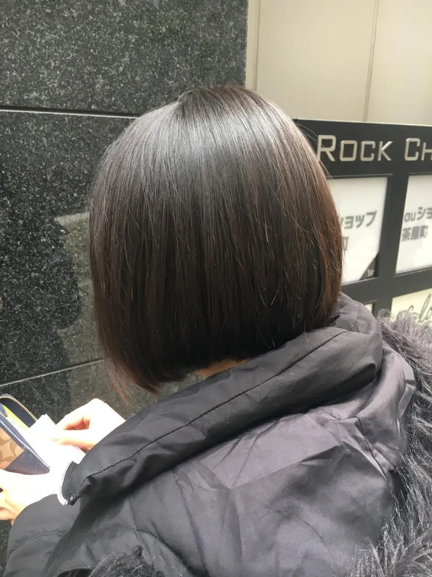 ショート ボブ 角床直哉 カラーカットNO 1のヘアスタイル