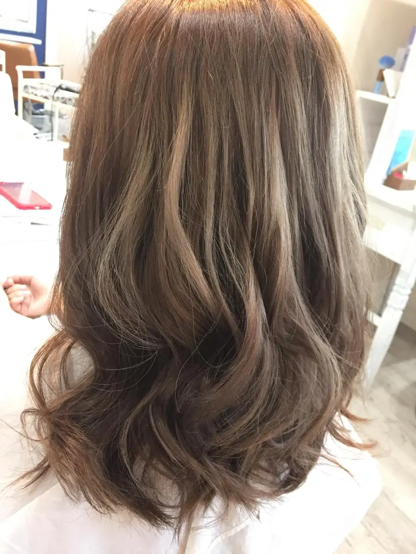 ミディアム カラー ダブルカラー ヘアカラー 【AMANEQ】 yuka🦋のヘアスタイル