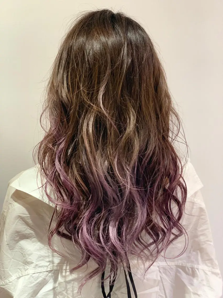 ロング カラー グラデーションカラー パープルカラー ✂️大門 巧✂️ LAFF心斎橋店のヘアスタイル