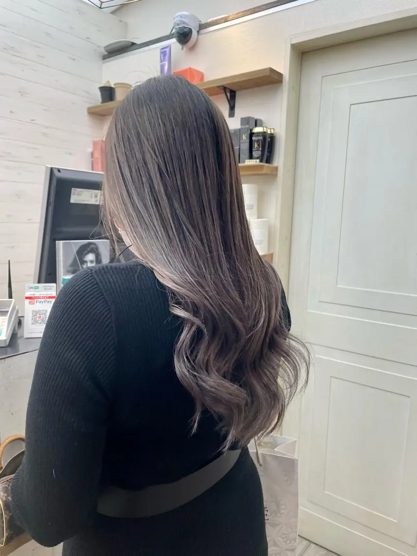セミロング カラー HIKARU店長/ ✨️髪質改善のヘアスタイル