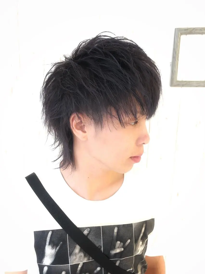 ショート カラー パーマ メンズ メンズカット 三村洸斗のヘアスタイル