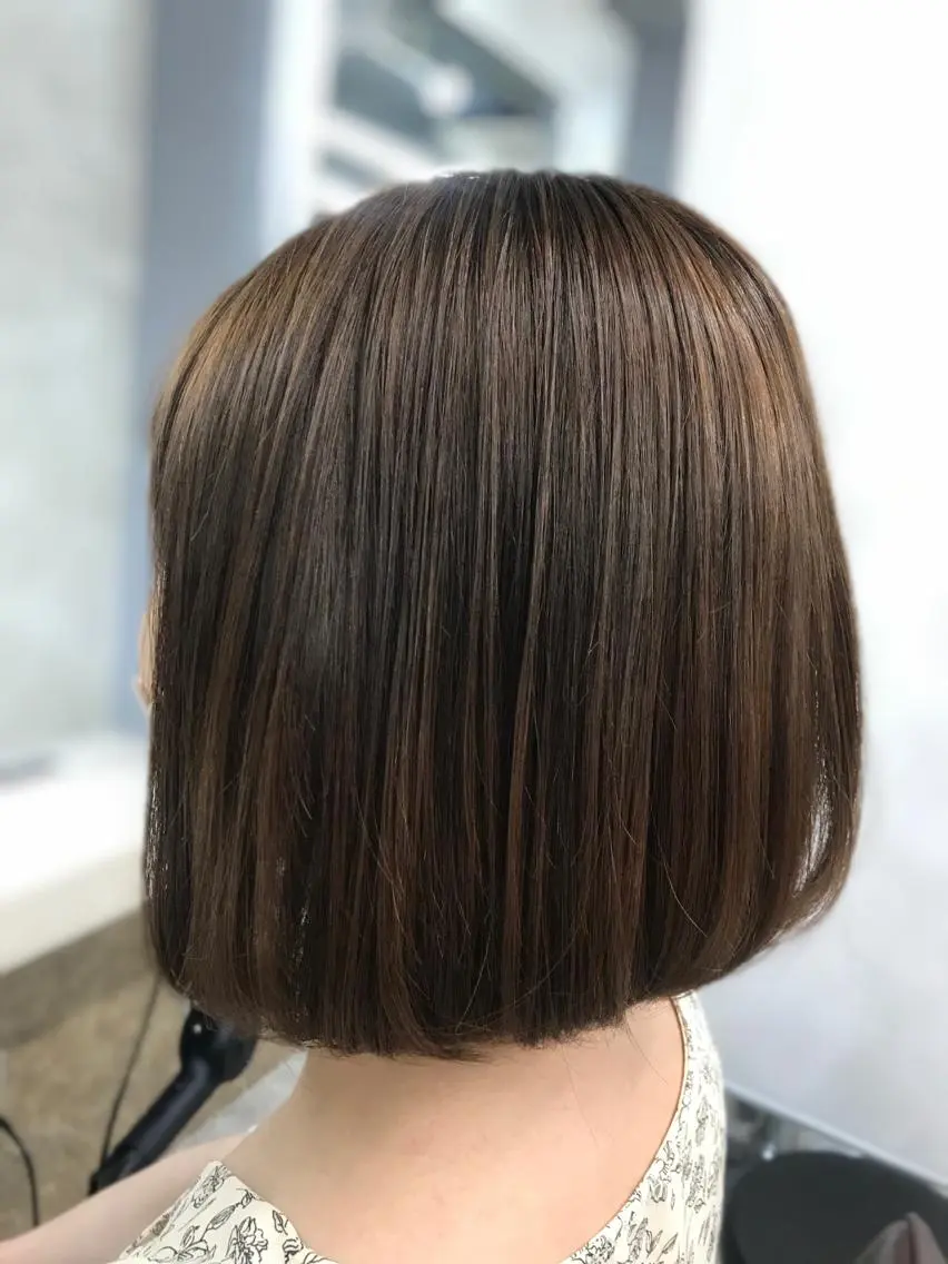 ショート ボブ カット ブリーチ&似合せボブ 田中寛十のヘアスタイル