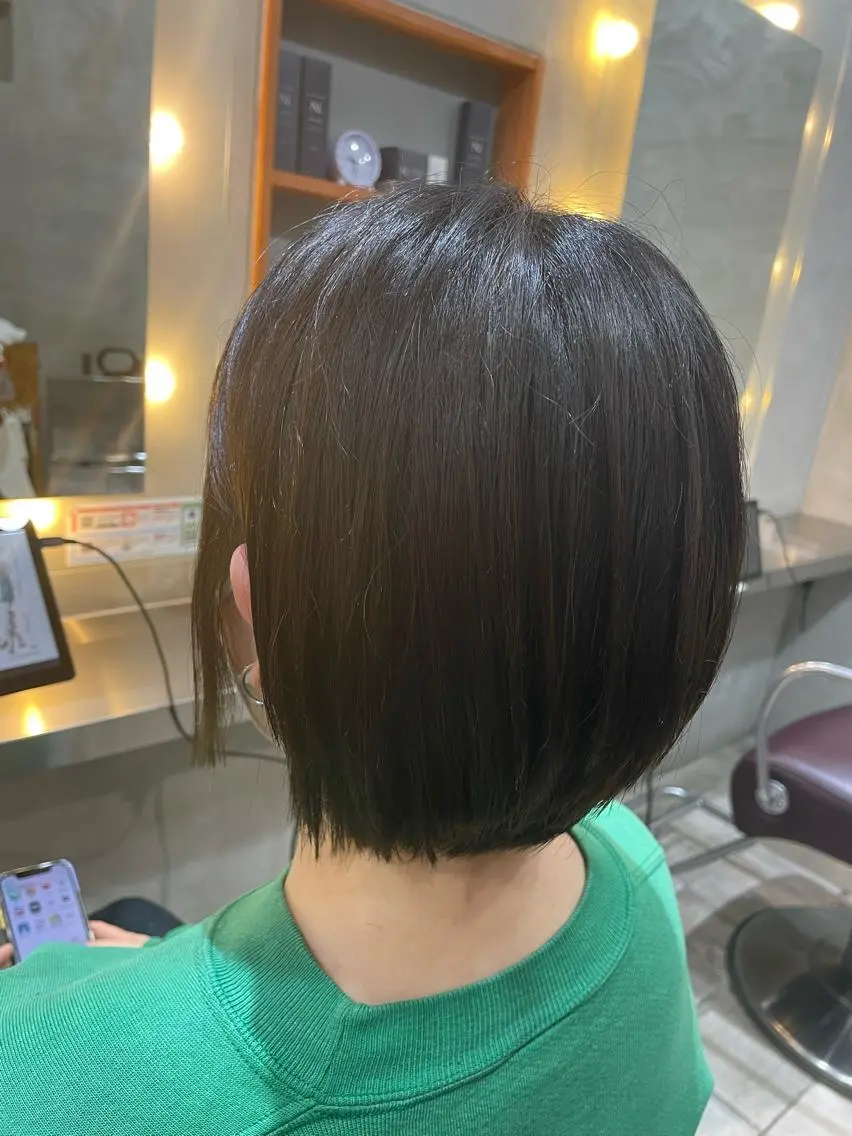 ショート ショートボブ ボブ ショートヘア 岡田 駿也のヘアスタイル