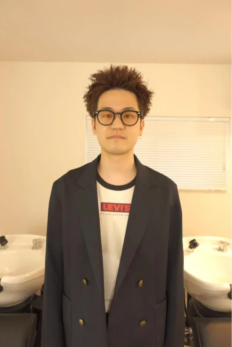 ショート カラー メンズ カット ヘアカラー トリートメント メンズショート 店長 清原佑太のヘアスタイル