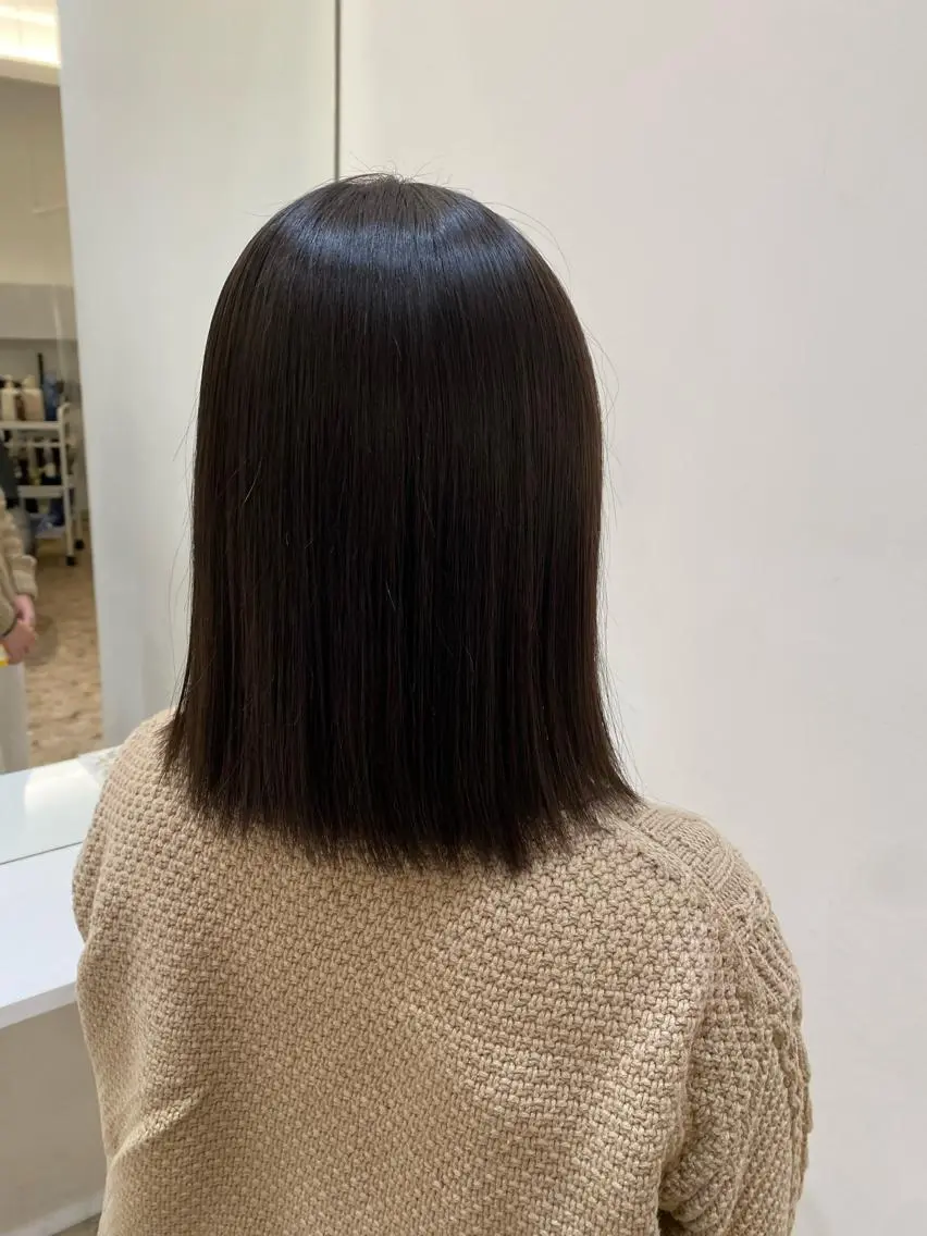 ショート 切りっぱなしボブ ボブ くびれヘア 外ハネヘア 🌿レイヤー/ブリー チ/🌿JINのヘアスタイル