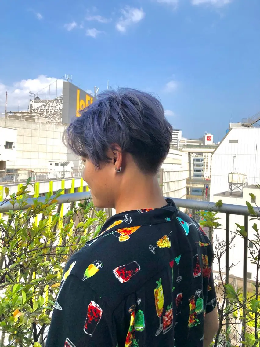 ショート カラー メンズ ヘアカラー トリートメント モテ髪×トレンド💕 小顔レイヤー 金井のヘアスタイル