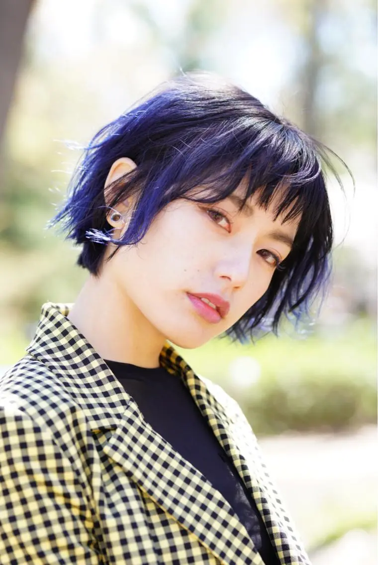 カラー ハイトーン/レイヤー /ケアブリーチ石川治のヘアスタイル