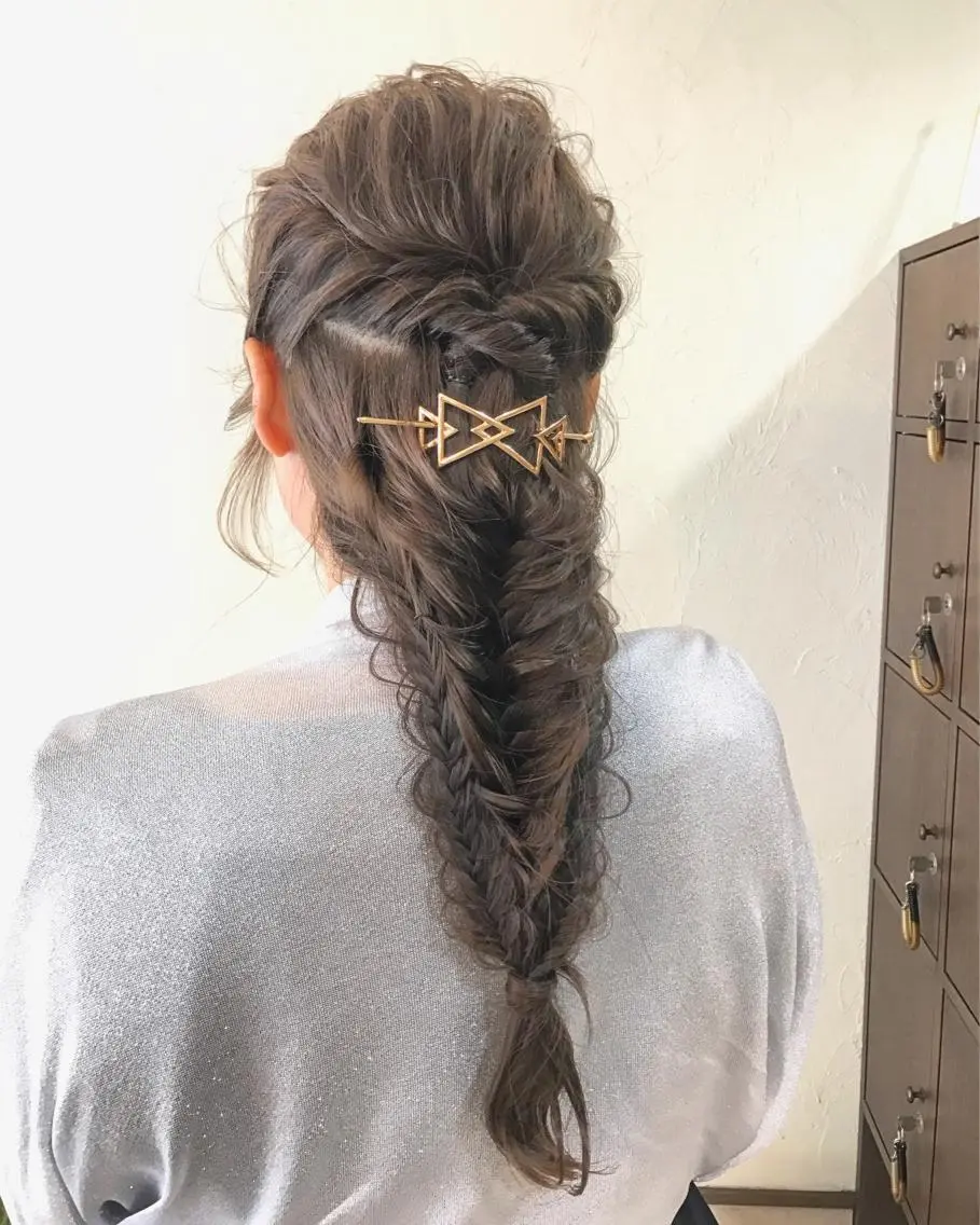 ロング カラー ヘアアレンジ 前田 裕介のヘアスタイル