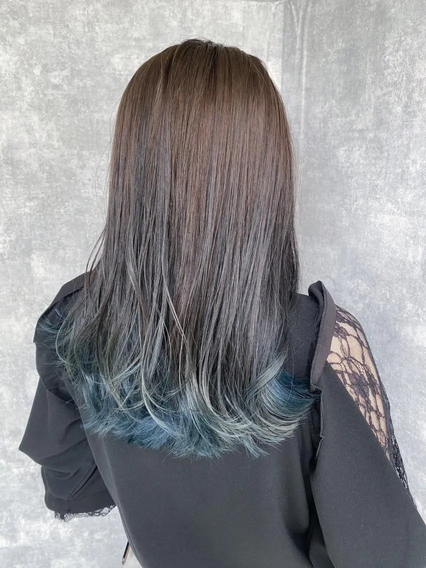 ミディアム カラー カット ヘアカラー トリートメント 入江 允のヘアスタイル