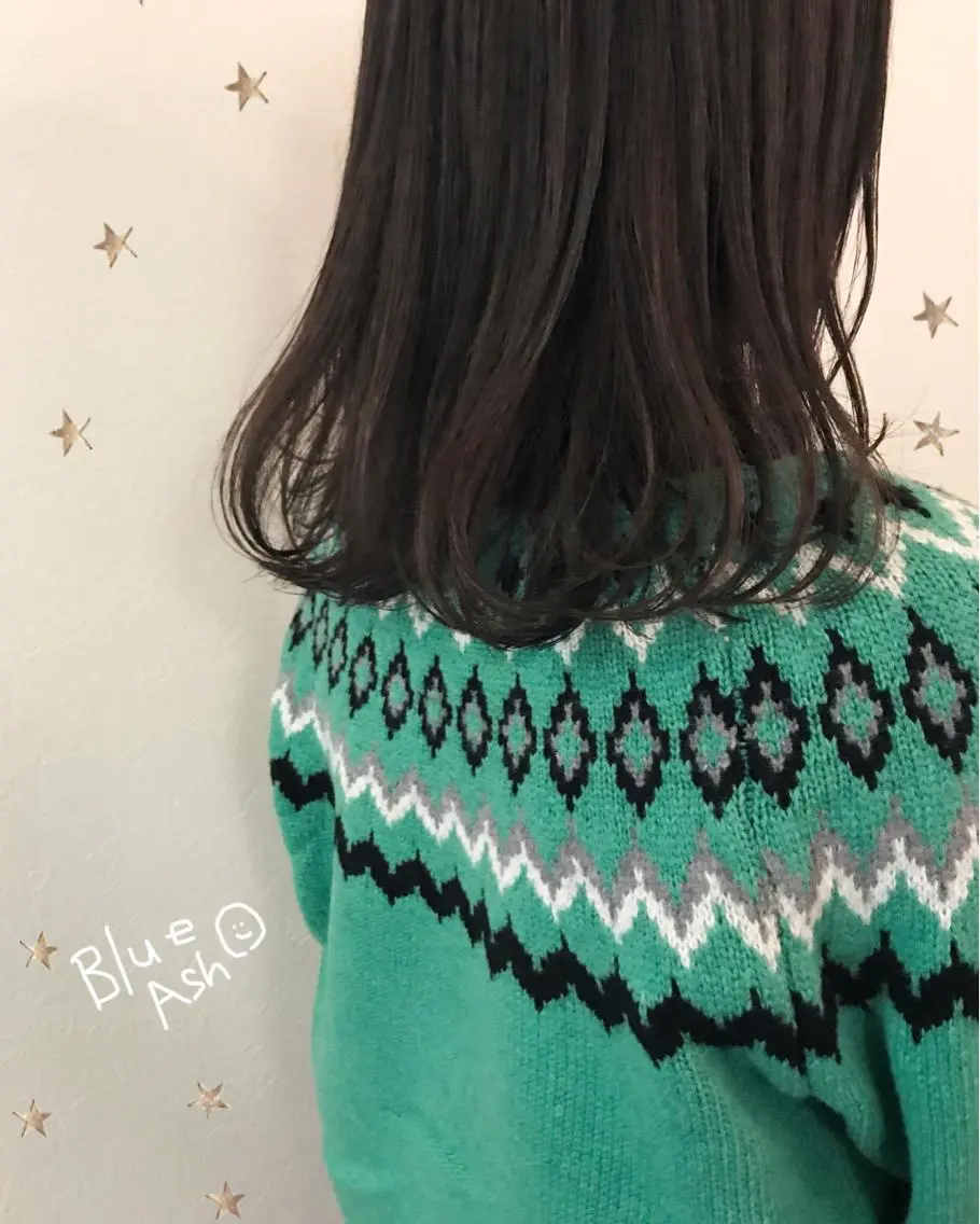ミディアム カラー 市川 千夏のヘアスタイル