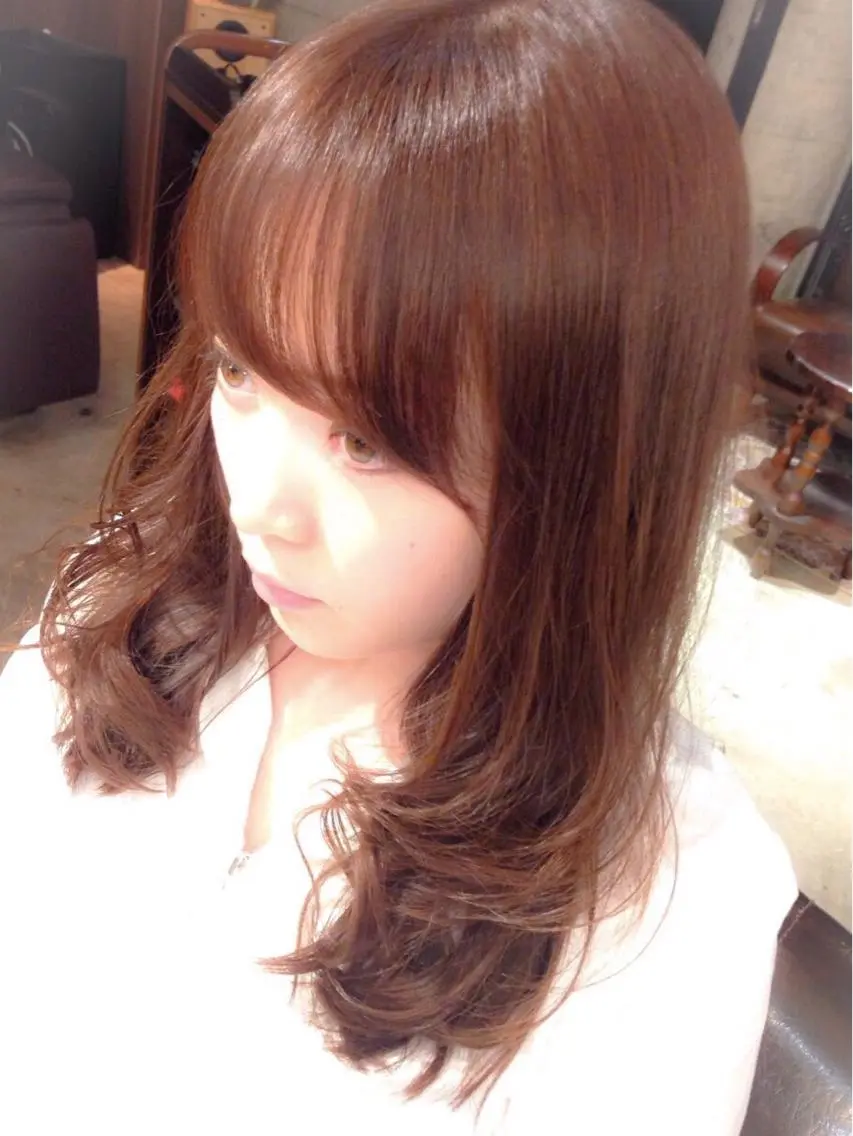 ショート ミディアム セミロング ロング カラー パーマ ヘアアレンジ メンズ キッズ ネイル マツエク・マツパ レッドカラー 赤色 レイヤーカット✂️ 艶髪/小田部慎也のヘアスタイル