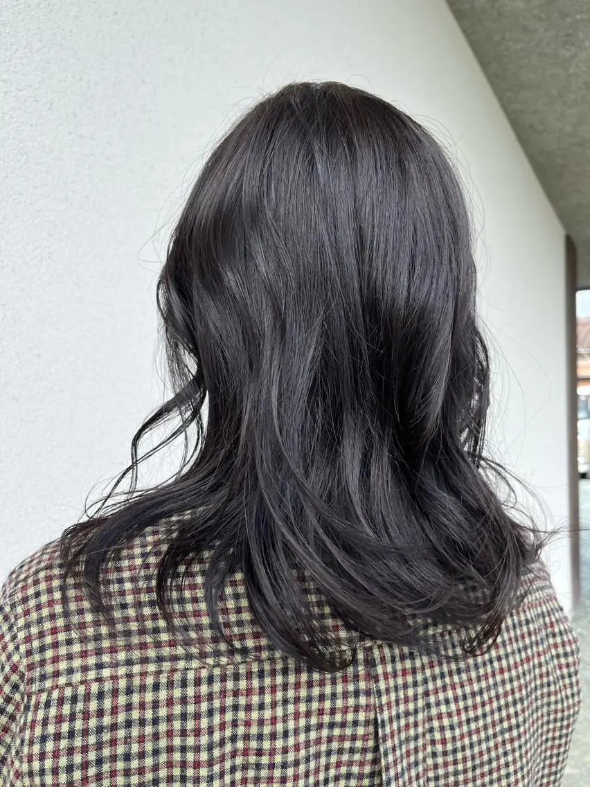 カラー アッシュ アッシュグレー 透明感カラー オレンジ . Lｉｅのヘアスタイル