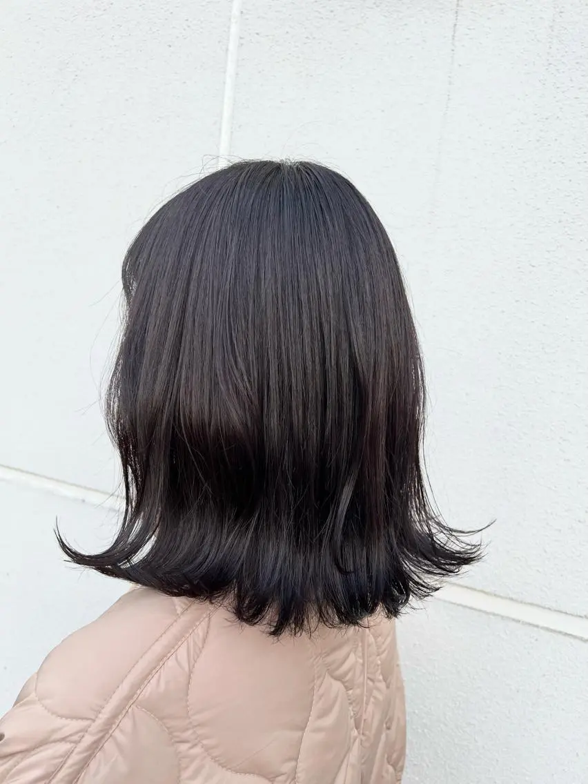 ミディアム カラー カット ヘアカラー 松坂 真衣のヘアスタイル