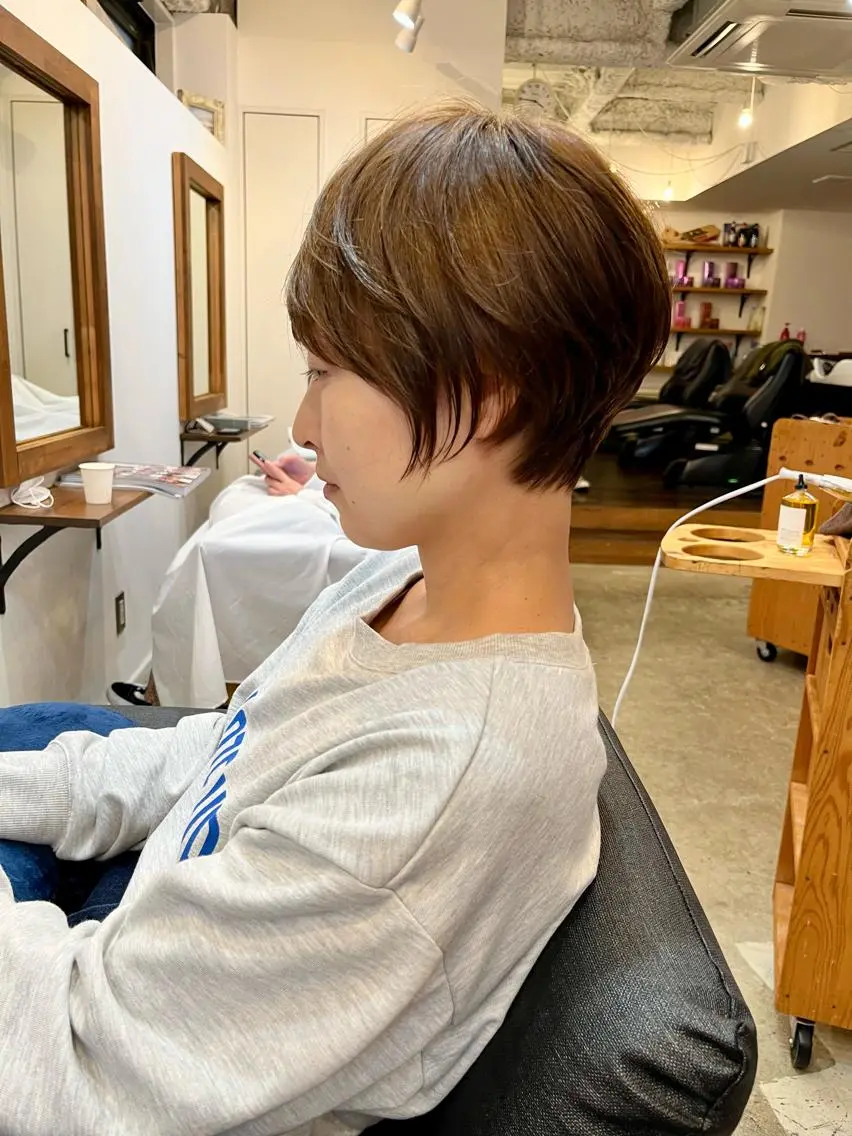 ショート カラー ショートヘア カット ヘアカラー トリートメント 🍒【Lib】 AIRI 🍒のヘアスタイル