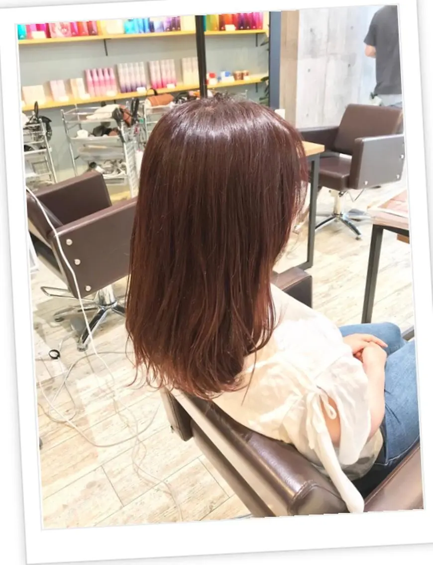 ミディアム カラー パーマ ヘアアレンジ メンズ キッズ ネイル マツエク・マツパ カット ヘアカラー トリートメント EnBlesS西宮 マンツーマン神道有基のヘアスタイル