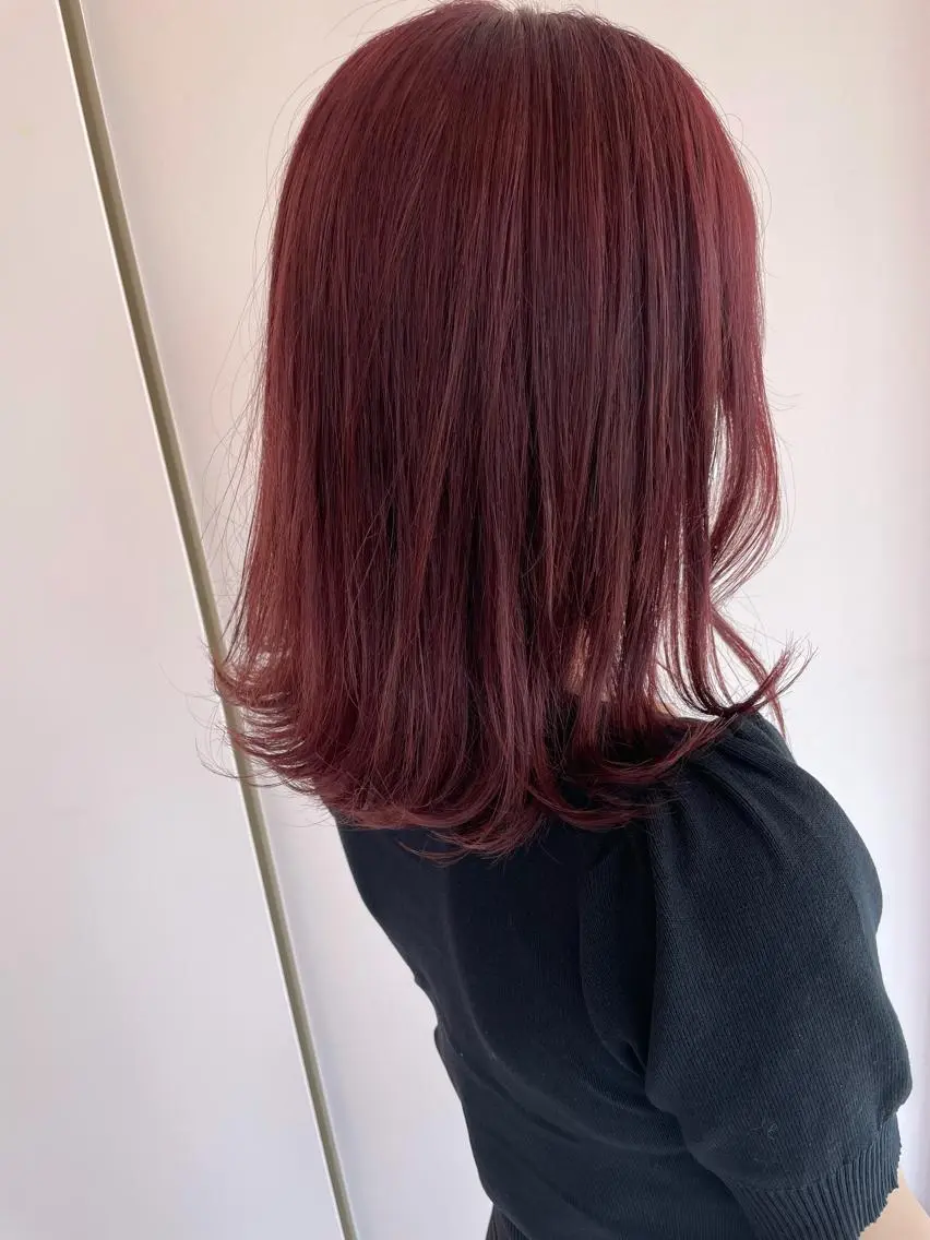 セミロング カラー ラベンダーカラー ピンクカラー ピンクラベンダー ヘアカラー トリートメント ヘアセット 🫧tatsuki 🫧“lot 横浜“のヘアスタイル