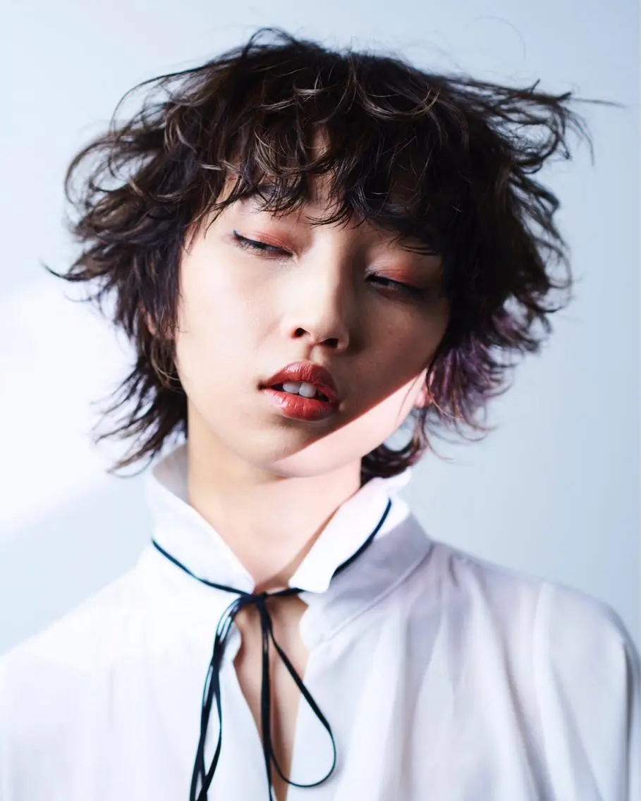 ショート カラー パーマ ヘアアレンジ メンズ キッズ ネイル マツエク・マツパ メンズウルフカット ハンサムショート アディクシーカラー 透明感カラー ボブ 藤井 仁紀のヘアスタイル