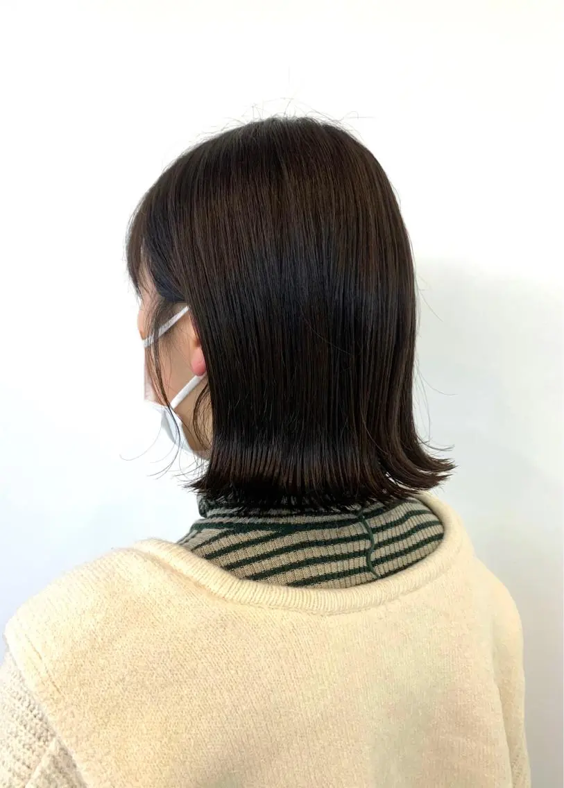 ミディアム パーマ カット ヘアカラー トリートメント 明治神宮前 NANAMIのヘアスタイル