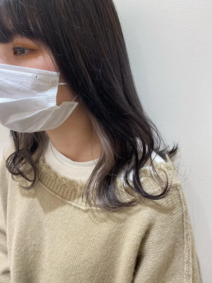 ロング カラー レイヤーカット/ ハイライト　千咲季のヘアスタイル