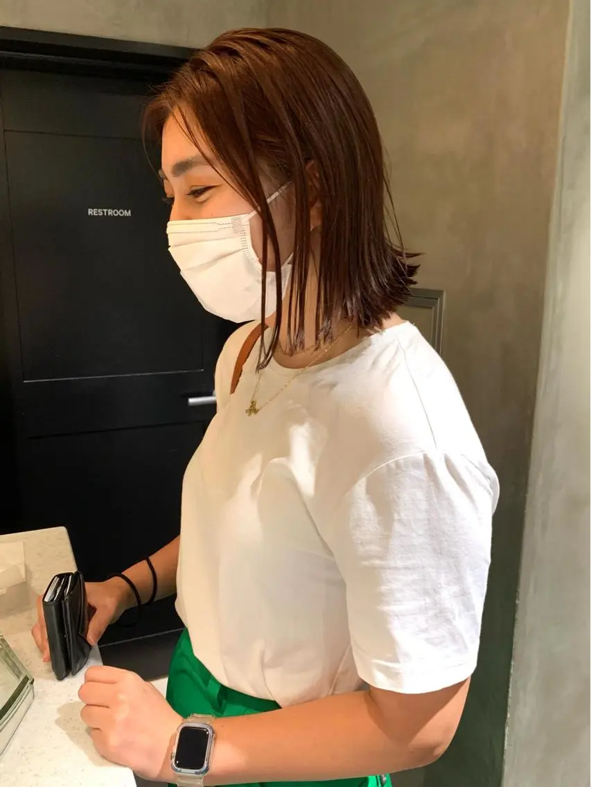 ミディアム カラー カット ヘアカラー トリートメント アンニュイヘア🪽 ayumiのヘアスタイル