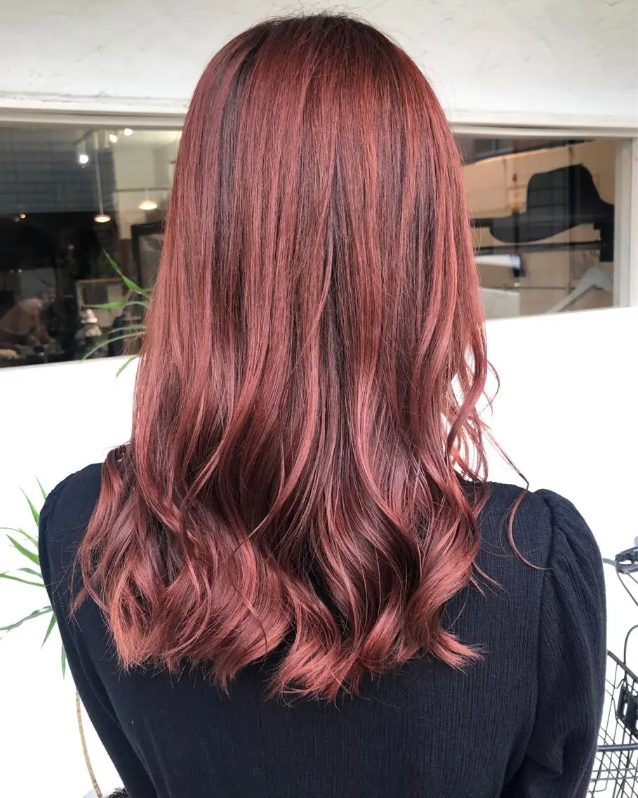 カラー ピンクカラー ヘアカラー トリートメント 後藤 陽花子のヘアスタイル