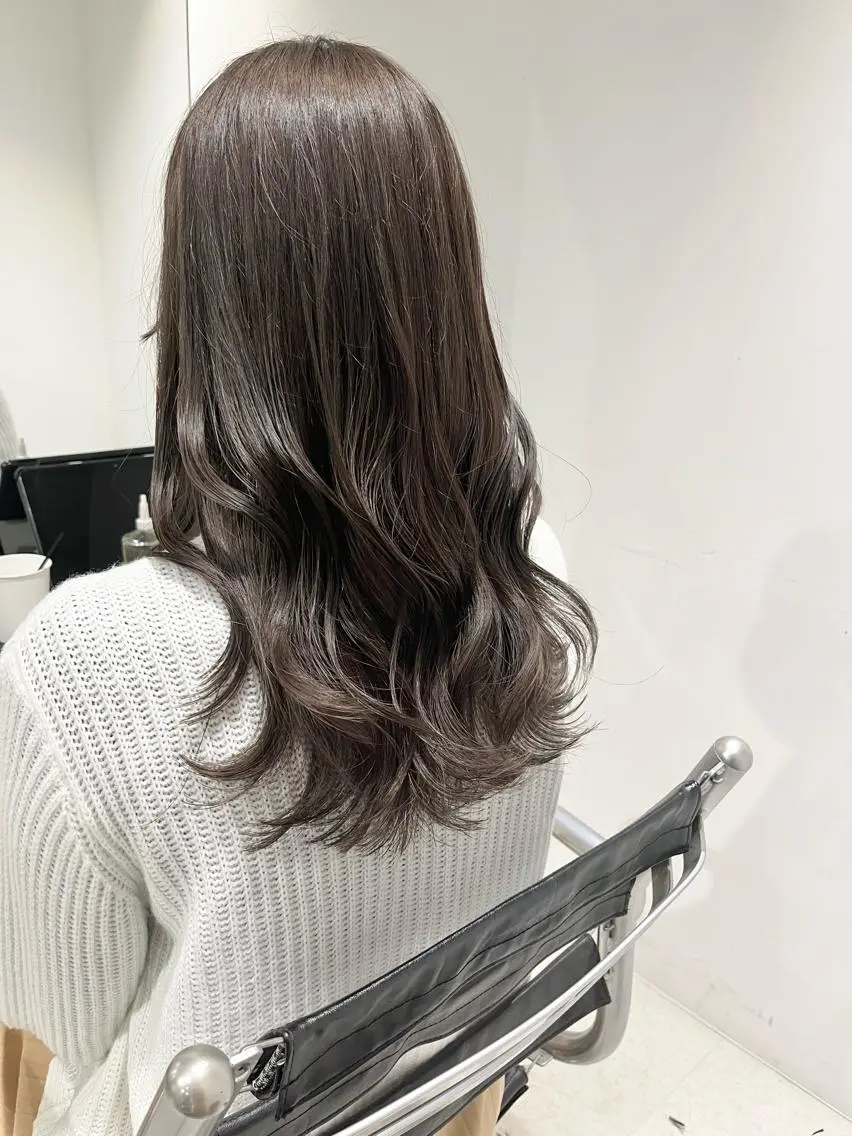 ロング カラー パーマ ヘアアレンジ 透明感カラー✂︎ /縮毛矯正/YUKAのヘアスタイル