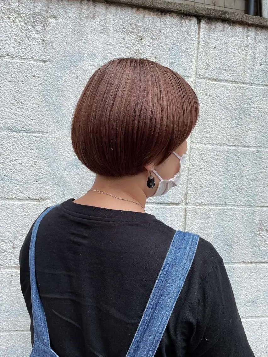 ショート ハイライト ヘアアレンジ にいた かづしげのヘアスタイル