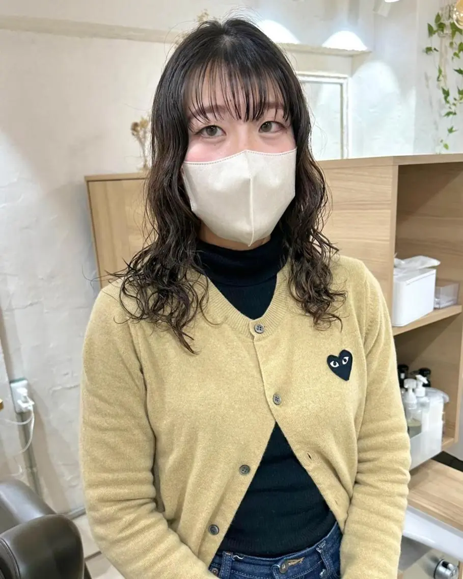 ショート カラー パーマ 切りっぱなしボブ 前下がりボブ ショートボブ 黒髪 ボブ 髪質改善 縮毛矯正/ レイヤー/銀座/本木のヘアスタイル