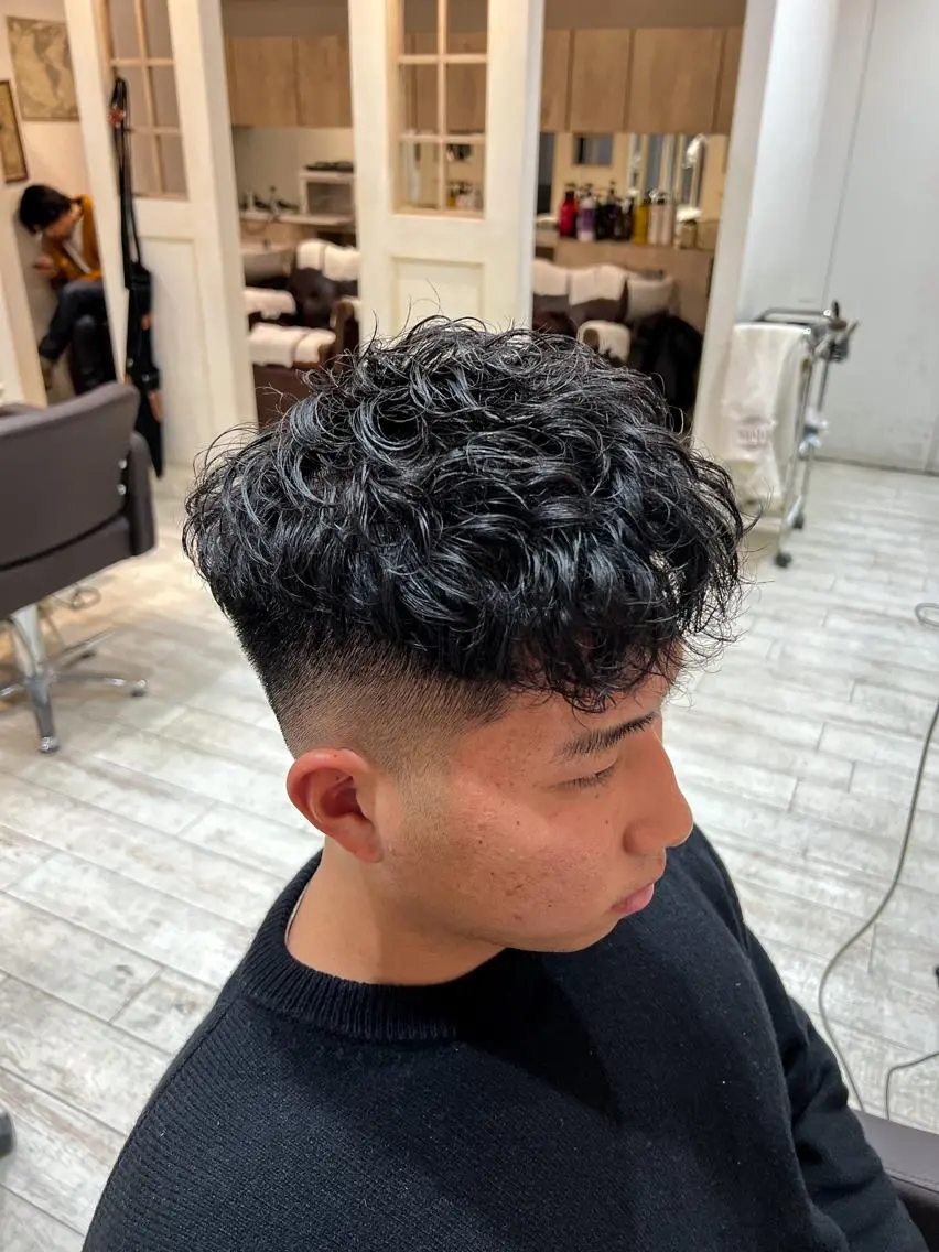 ショート パーマ メンズ 💈men's💈 satoru中目黒のヘアスタイル