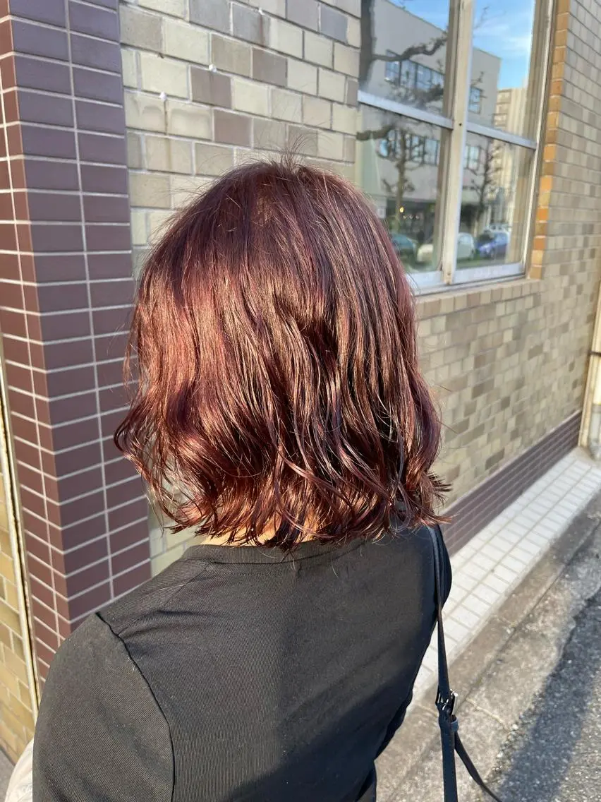 ミディアム ミディアムパーマ 永井 悠大のヘアスタイル