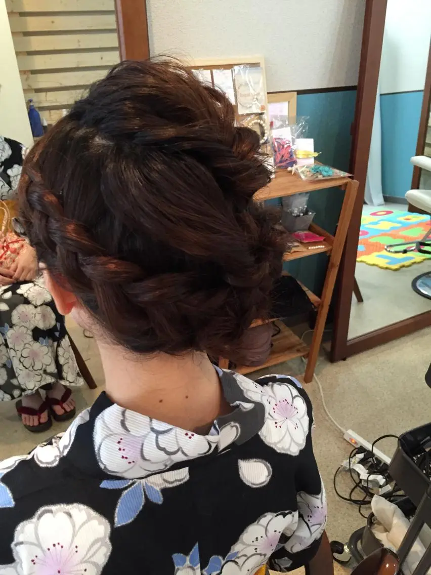 ショート ミディアム セミロング ロング ヘアアレンジ 浴衣 早朝✨ヘアセット 着付け/清水玲歌のその他イメージ